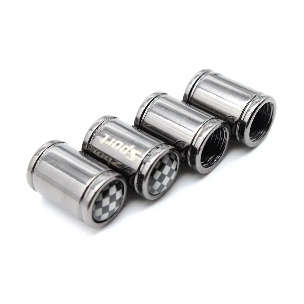 4 шт./компл. медь + хром черный и белый стиль крышка на стержень клапана шины колеса