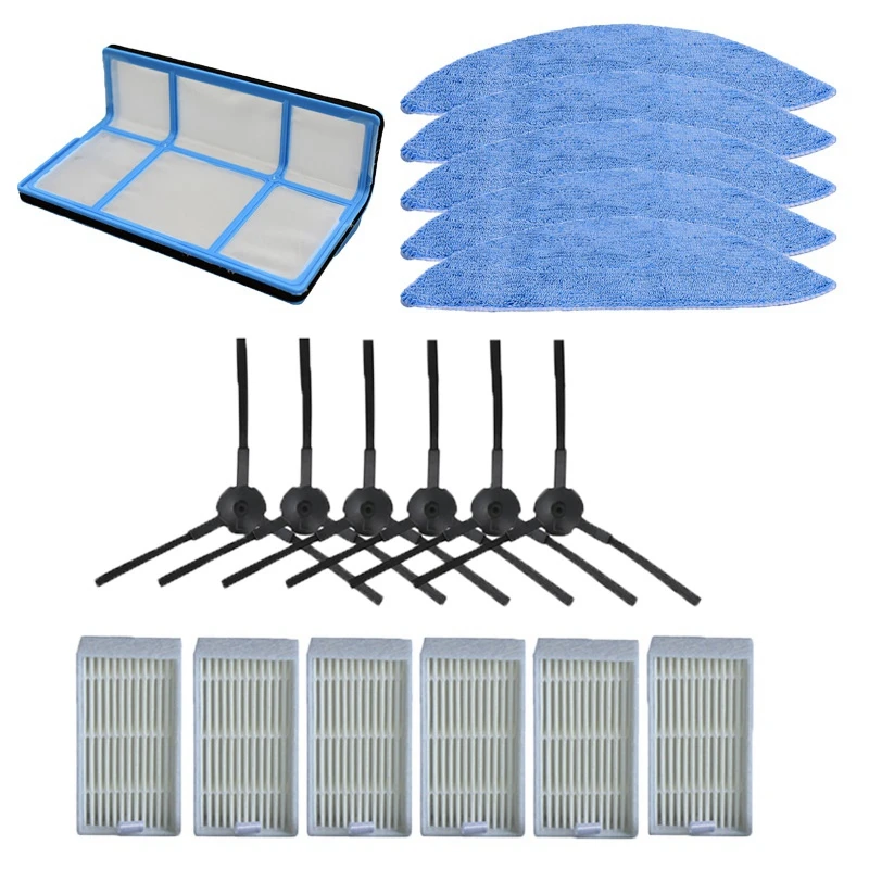

Детали для робота-пылесоса chuwi ilife, Боковая щетка, первичный фильтр от пыли, фильтр Hepa, салфетка для мытья пола для v5, v5s, V3, V3s, v5 pro, x5