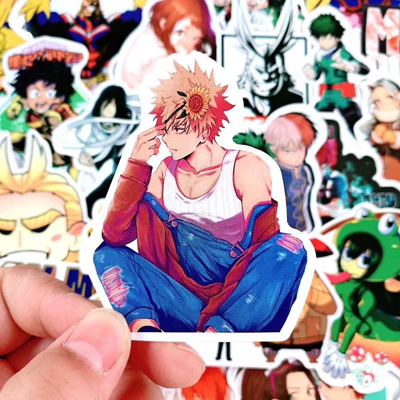 73 шт./лот Моя геройская Академия наклейки на чемодан для мотоцикла скейтборда