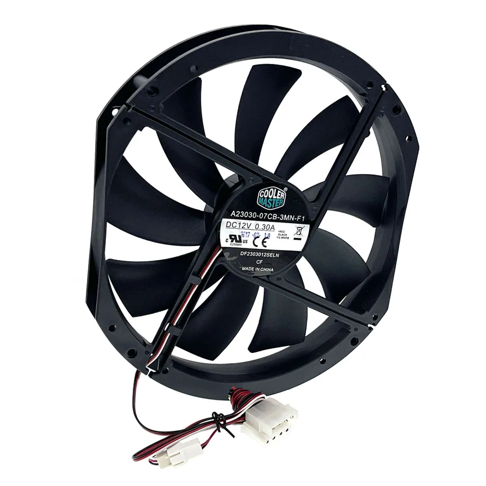 Ventilador Novo do Computador do Fluxo de ar do Tamanho Grande 230 mm 23cm 12v Mudo de Refrigeração de Baixo Nível de Ruído 230x200x30 mm A2303007cb3mn-f1 Df23012seln Ventiladores e resfriadores