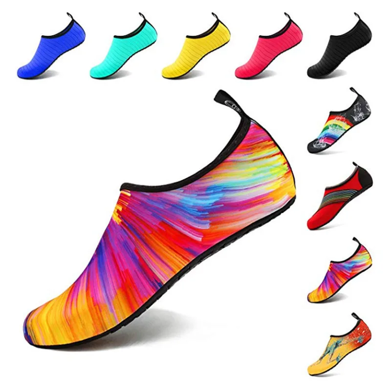 Водонепроницаемая обувь для плавания Мужская и женская пляжная кемпинга Обувь