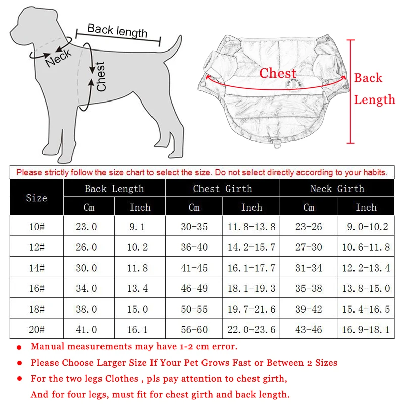 

Autumn Winter Pet Clothes For Dogs Waterproof Hooded Dog Coat Jacket Warm Puppy Pet Clothing Chihuahua French Bulldog Clothes