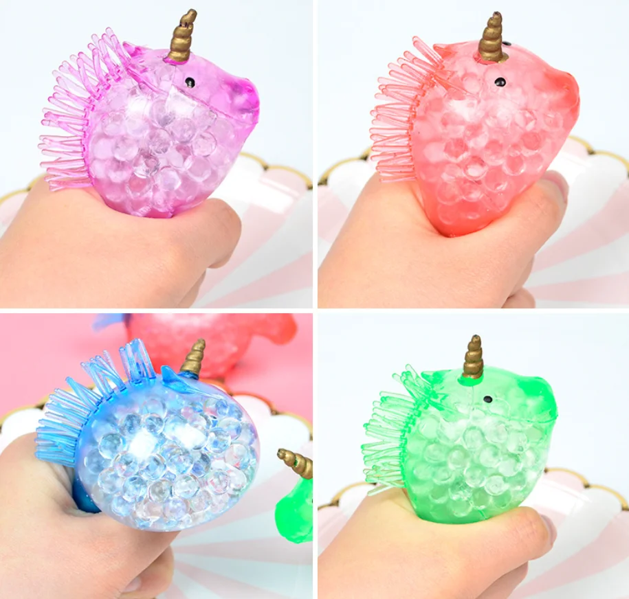 Игрушка антистресс Сжимаемый Единорог мяч сжимаемая странная вещь брикет