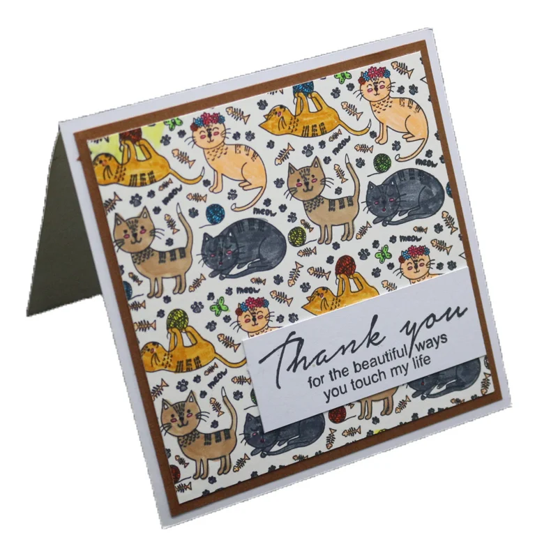 Прозрачные штампы кошки шиньоны рыбные кости узорные фоны прозрачные