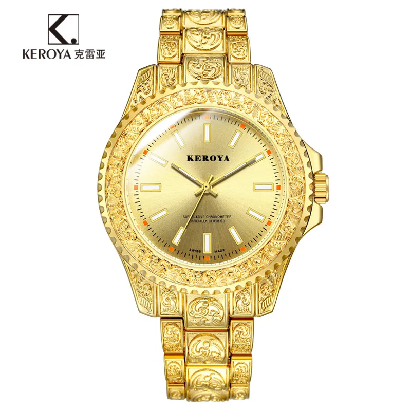 Новые мужские часы Ghost в покерном стиле King Gold классические брендовые Кварцевые