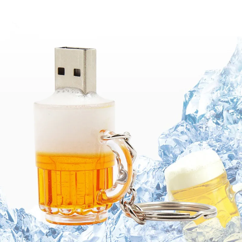 Пивная кружка милая usb флеш-накопитель подарок 8 ГБ забавный гаджет