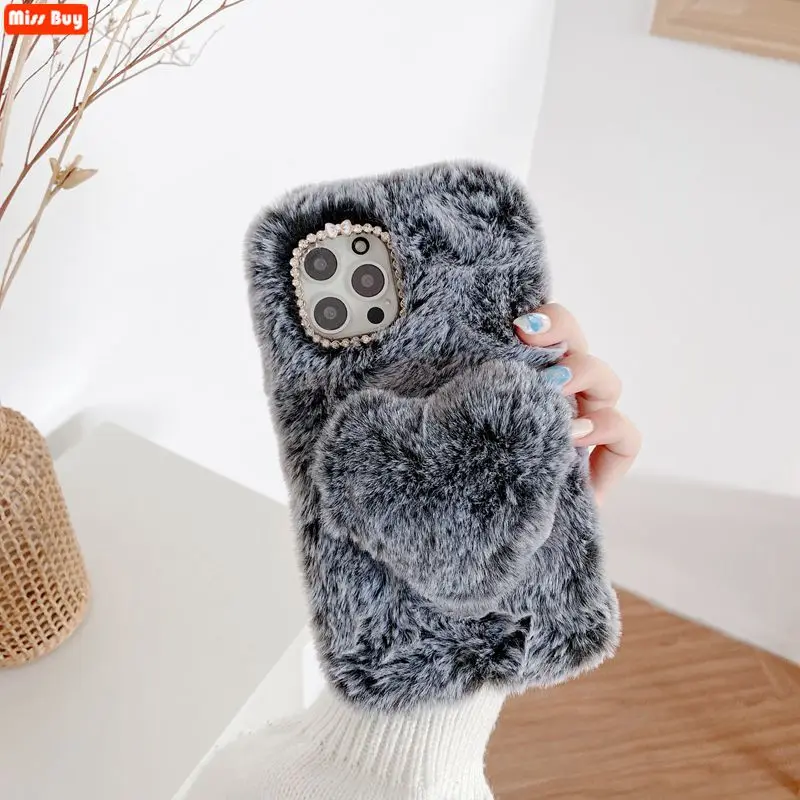 

Trend Fur Plush Phone Case For Huawei Honor 20 30 V30 Pro Lite 30S 20S V20 V30Pro Nova 5T Note 8 10 Cover Case Coque Funda Capas