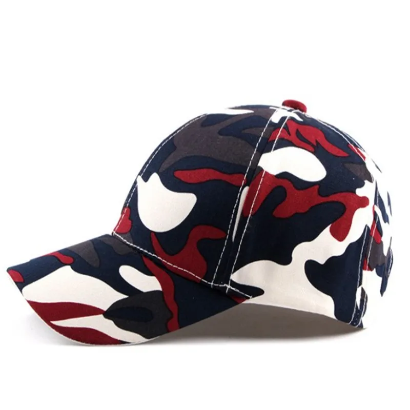 Модная камуфляжная хлопковая бейсболка регулируемая для мужчин и женщин