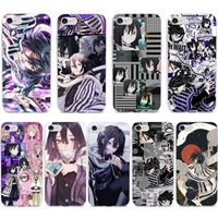 pxcheng obanai iguro kimetsu no yaiba anime phone case for iphone 12 mini 11 pro xs max x xr 7 8 plus