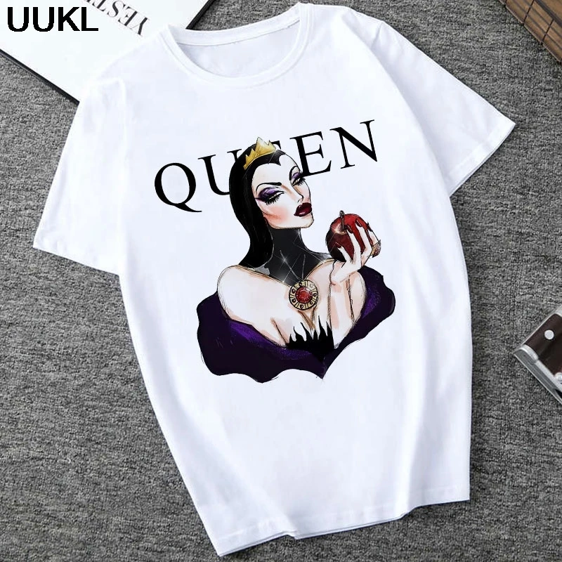 Женская футболка с надписью Queen UUKL летняя для отдыха в стиле Харадзюку