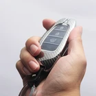 Чехол для автомобильного ключа, чехол-держатель для Hyundai Solaris Sonata Hybrid NEXO NX4 Tucson Santafe dn8, аксессуары для интерьера автомобиля