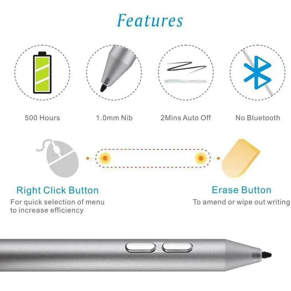 Новый стилус для Microsoft Surface 3 Pro 6 4 5 Go Book r20|Стилусы планшетов| |