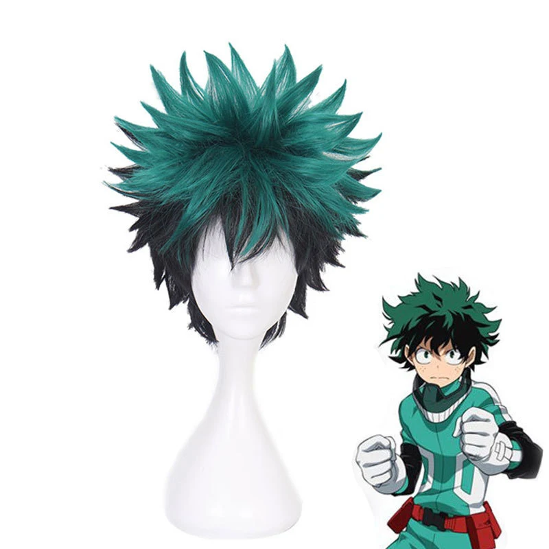 Парик для косплея из аниме Моя геройская Академия Izuku Midoriya Wig Boku Нет героев