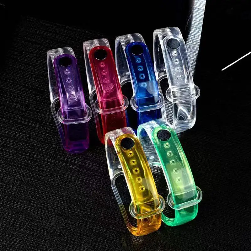 

Strap Bracelet For Xiaomi Mi Band 5 4 3 Strap M3 M4 M5 Fashion Transparent color Wrist Strap For MiBand 5 3 4 Wriststrap