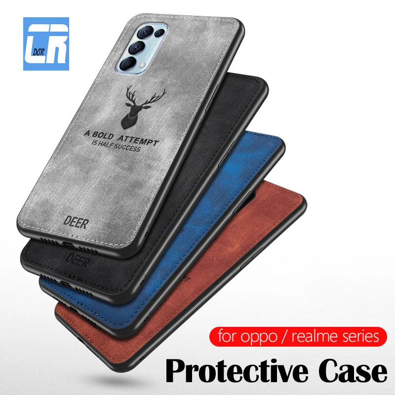 

Leather Deer Case For OPPO Realme GT Neo 8 7 6 7i 6i 5 3 C11 C21 C20 C25 C3 X7 Q3 Pro V11 V15 V13 V3 V5 Shockproof Case Cover