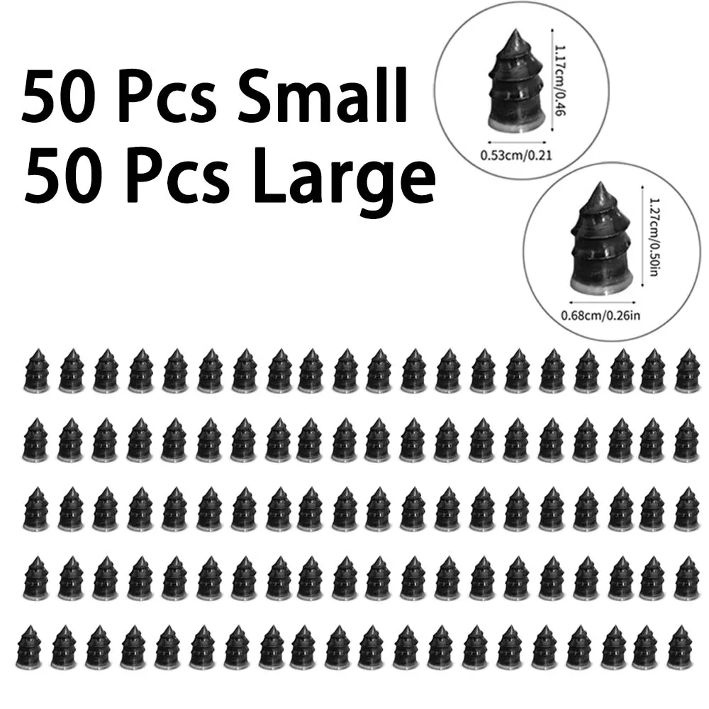 

100pcs Motorcycle Vacuum Tyre Repair Nail Car Scooter Bike Universal Tubeless Rubber Nails Tire Puncture Repair Accessories