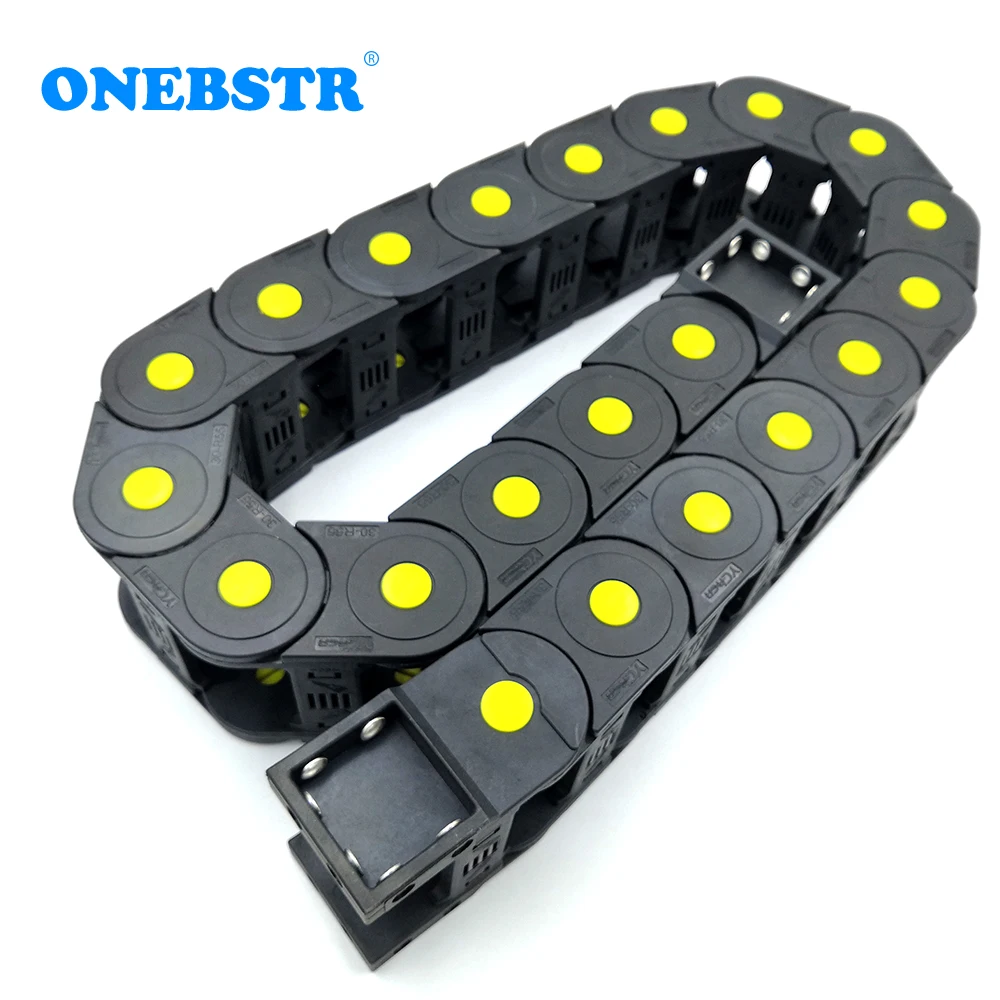 1 Meter 45x60mm Bridge Type Transmission Drag Chain Wire Carrier Cable Enhanced Towline For Trailer CNC Engraving Machine Tanks |