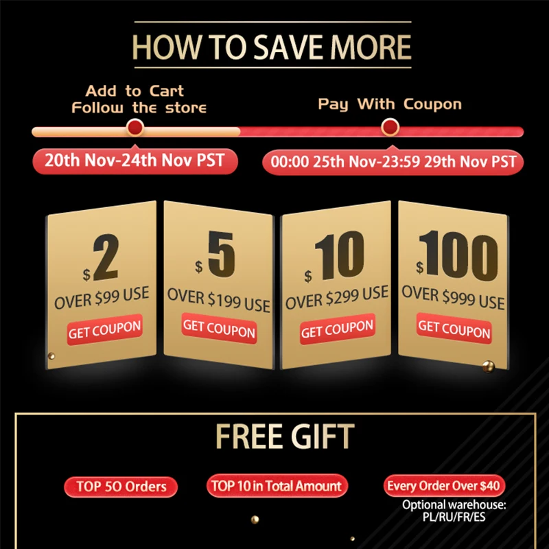 

2021 Black Friday - Save More with Promo Code