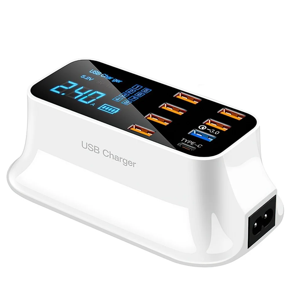 

Quick Charge USB Charger 8 Port Universal 18W Multi Charging Fast Charge Adapter 3.0 Flash charge for Phone Tablet phone