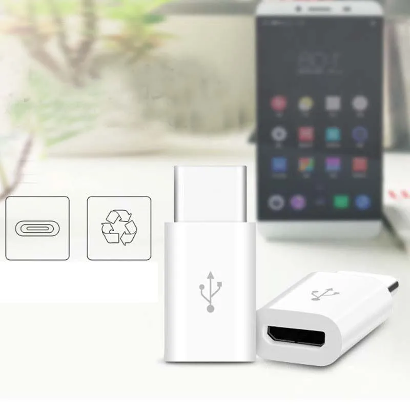 Адаптер Micro USB Type C OTG для зарядки Samsung Galaxy Note 8 9 S8 S9 Plus A3 A5 A7 2017 | Мобильные телефоны и