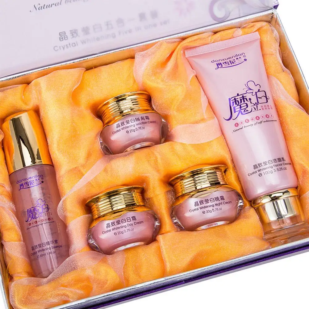 

5 in 1 Natural Beauty Crystal Whitening 5in1 Set Tender Speckle Whitening Set Freckle Cream Cream Magic Set Moisturizing G6T2