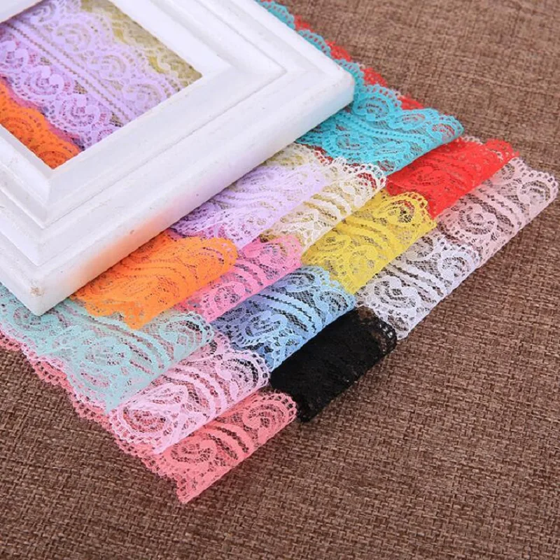 Кружевная отделка из полиэстера ленты 4 6 см одежда шитье/Ткань DIY ремесло одежды
