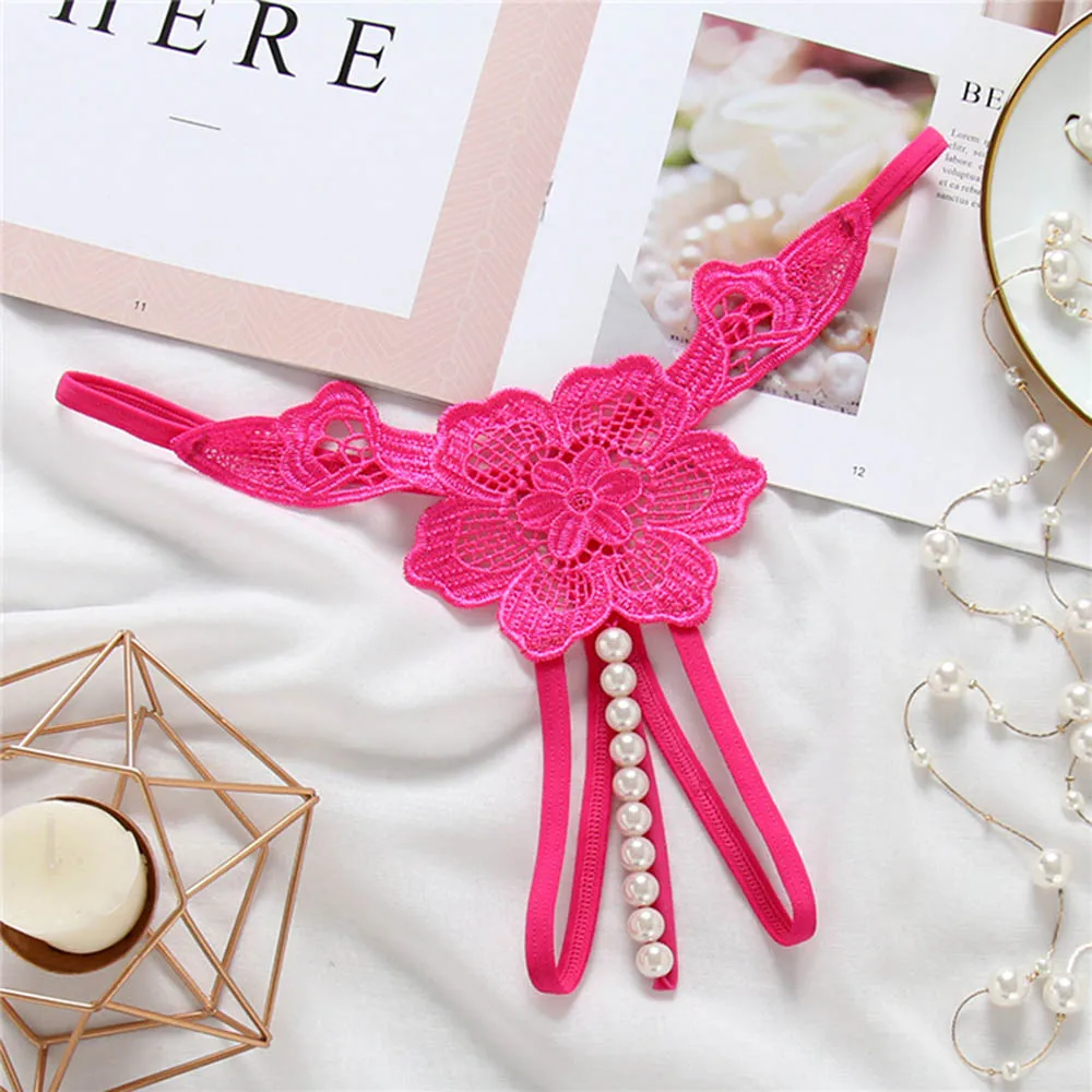 Трусики-стринги женские с вышивкой сексуальные эротические невидимые вырезами