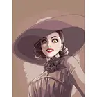 Картина по номерам RE Village Леди Димитреску, 30 х 40 см