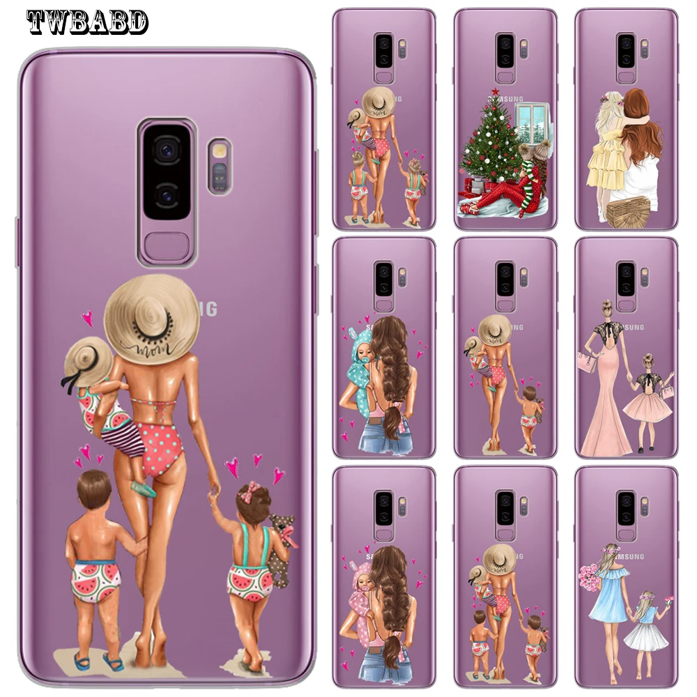 Sunmer арбуз мама ребенок чехол для телефона Samsung Galaxy S9 S8 S10 Plus S7 S6 Edge Lite Note 8 9 10 ProFunda
