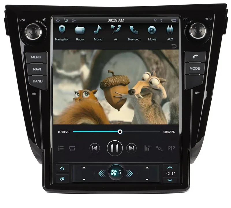 

12.1"Tesla Vertical Screen Android 6.0 Car Radio DVD GPS Navigation for Nissan X-TRAIL/Qashqai 2013-2018 Support 3/4G Network