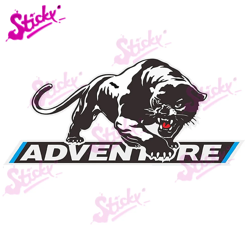 

STICKY Cool Cheetah Adventure Map Badge Brand Car Sticker Decal for Bicycle Motorcycle Accessories Laptop Helmet Trunk Stickers