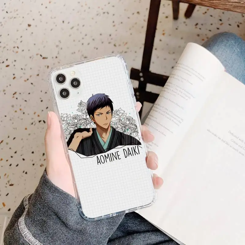 

Kuroko No Basket Anime Aomine Daiki Phone Cases Transparent soft For iphone 5 5s 5c se 6 6s 7 8 11 12 plus mini x xs xr pro max