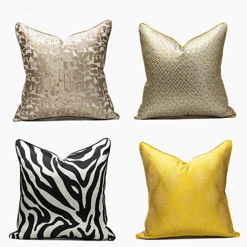 

Высокоточная жаккардовая наволочка, современная простая, для гостиной, дивана, кресла, подушки для отеля, дома, офиса, Декоративные Чехлы на ...