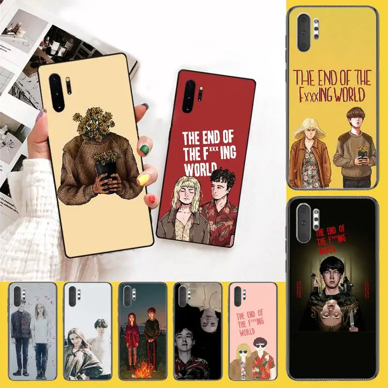Чехол для телефона PENGHUWAN end fing fxxxing world art из мягкого силикона ТПУ Samsung Note 3 4 5 7 8 9 10 pro