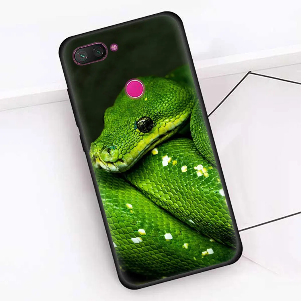 Soft silicone Cover for Xiaomi Mi 8 9 A2 SE Lite Pro 6 F1 A1 5X A3 Black Phone Case Snakes and Flowers | Мобильные телефоны и
