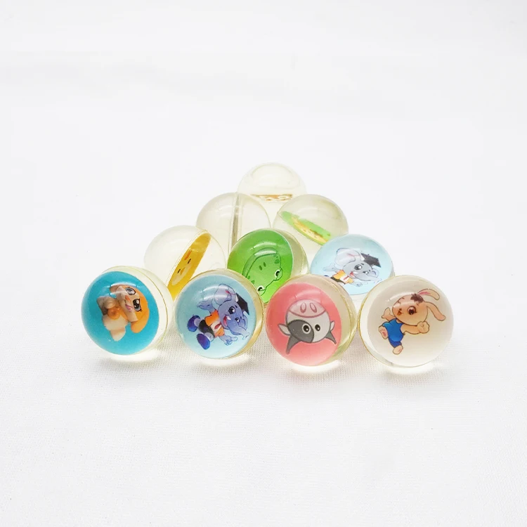 Милые Животные Печать Карты смешанные игрушки мяч прыгающий резиновые уличные