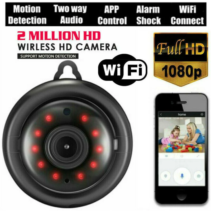 Hot V380 Wifi IP Camera Wireless Mini Night Vision Motion Detection Home Security Video Surveillance Baby Monitor Camcorder |