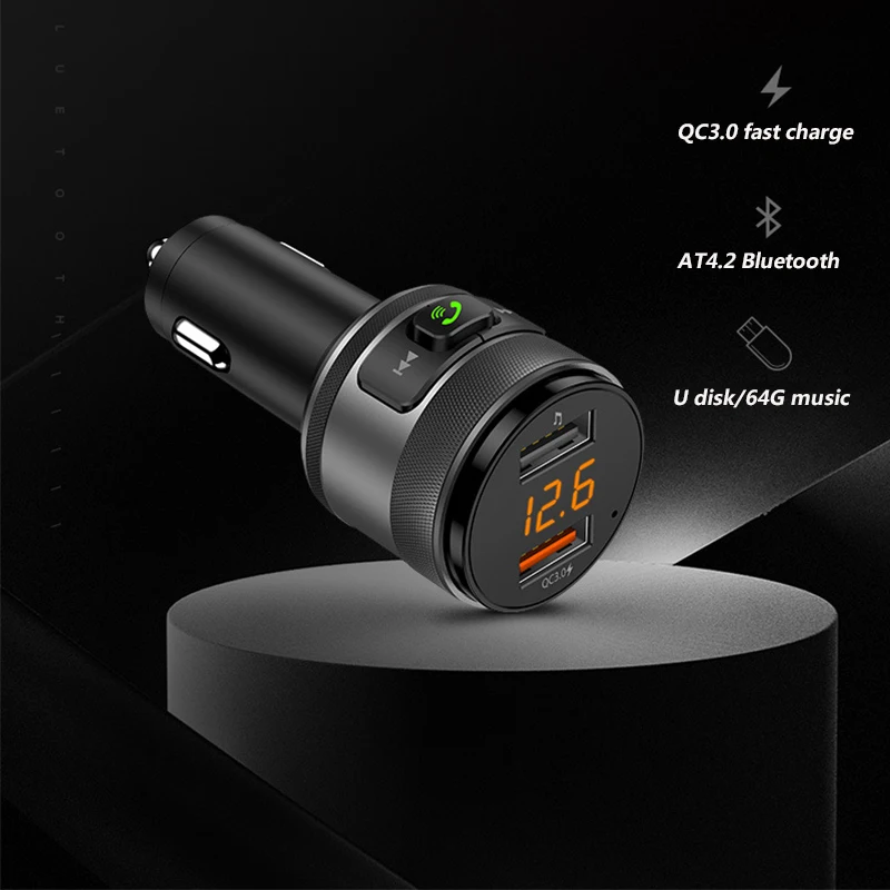 MP3-плеер для автомобиля Bt93 приемник громкой связи Qc3.0 быстрая зарядка