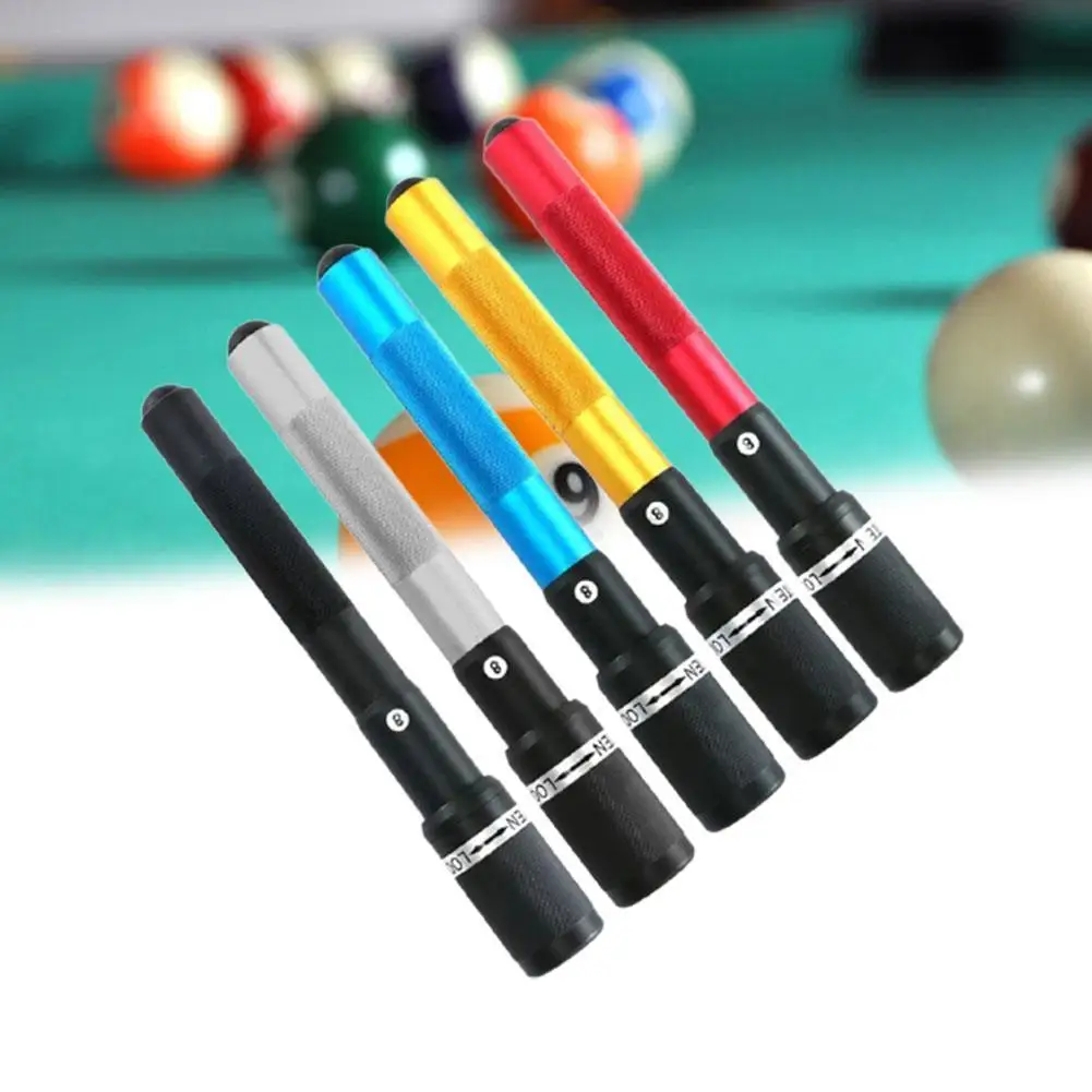 

Billiard Cue Sleeve Telescopic Multi-color Billiard Cue Extender High Friction Extension Cue Rear Handle Billiard Accessories