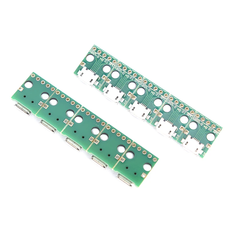 

10pcs/lot MICRO USB To DIP Adapter 5pin Female Connector B Type Pcb Converter Pinboard Diy Kit Electronic PCB Board Module