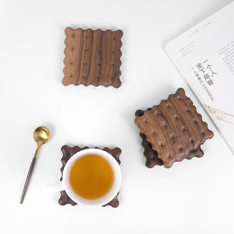 Деревянные подставки для печенья чашки из Букового ореха кофейная кружка