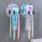 Новые аксессуары для ванной комнаты, стеллаж для хранения зубной пасты, диспенсер для бритвы, зубной щетки, органайзер, аксессуары