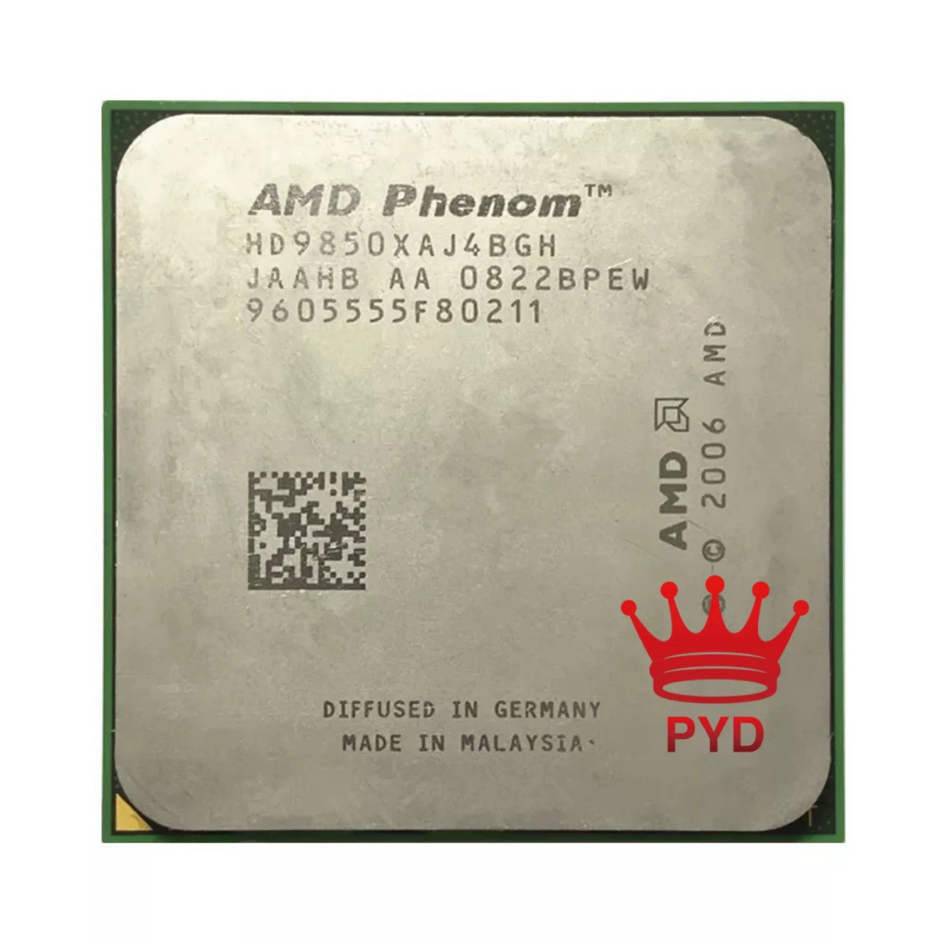 Четырехъядерный процессор AMD Phenom X4 9850 985Z 2 5 ГГц HD9850XAJ4BGH/HD985ZXA125J4BGH Разъем AM2 + |
