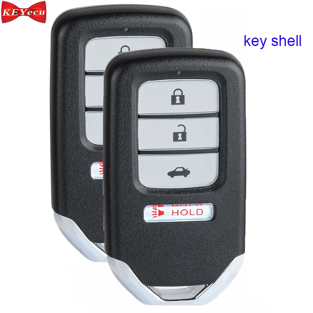 KEYECU 2 шт. для Honda Accord Civic CR-V CR-Z подходит HR-V дистанционный ключ автомобиля в виде