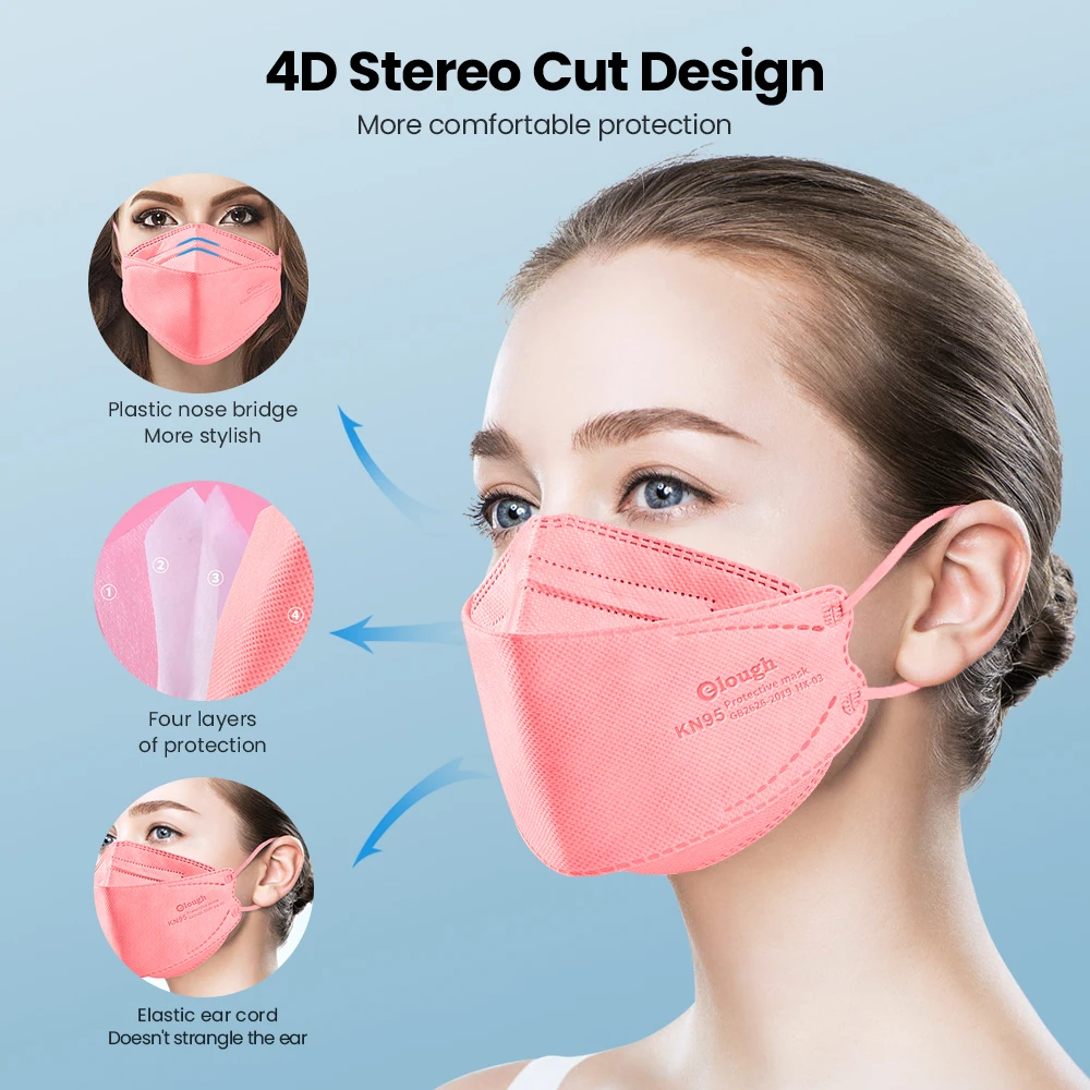 FFP2 Colores KN95 маска для рыбы черная одноразовая KN95mask FPP2 Homologada | Безопасность и защита