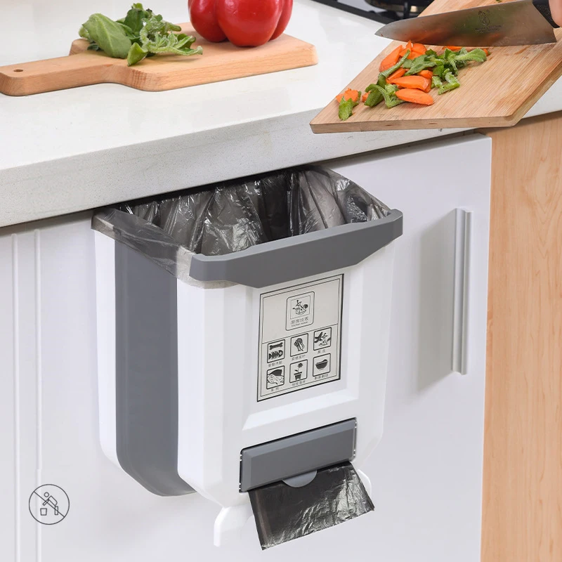 

Folding Trash Can Kitchen Car Trash Can Garbage Bin Trash Bin Rubbish Bin Dustbin Waste Bin For Kitchen Recycle Bin Garbage Can