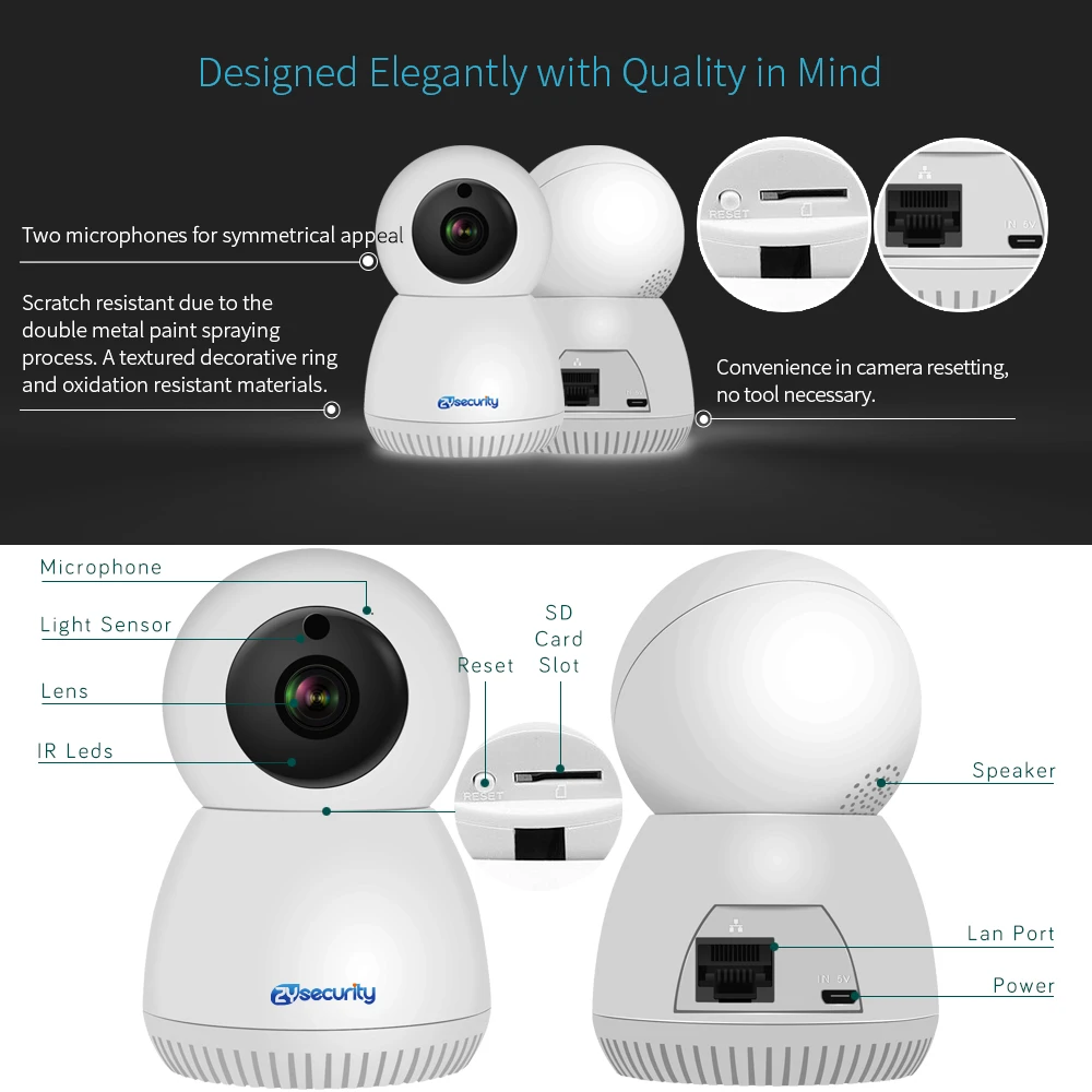 1536P FHD WiFi беспроводная домашняя ip-камера для безопасности, автоматическое слежение, CCTV камера наблюдения, ИК ночное видение, мини PTZ камера CamHi