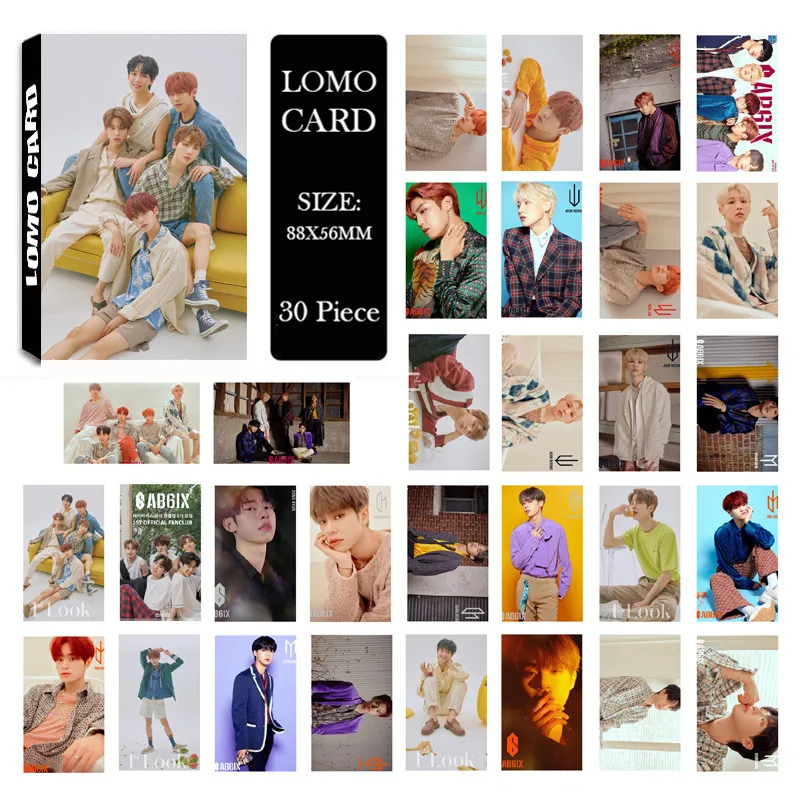Youpop KPOP AB6IX альбом LOMO карты Новая мода самодельная бумага фото карта Фотокарта LK657 - Цвет: AB6IX