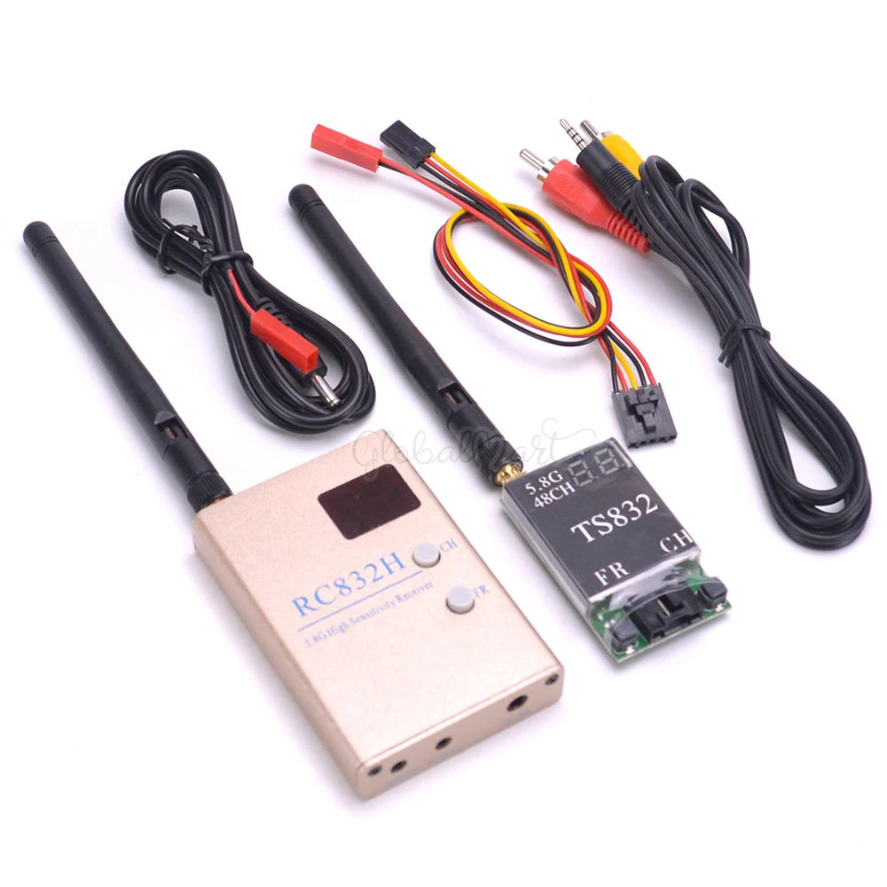 FPV комбо система набор 7 дюймов LCD 1024x600 монитор IPS + 5 8 Ghz 600mw 48CH TS832 RC832S RC832 700TVL камера