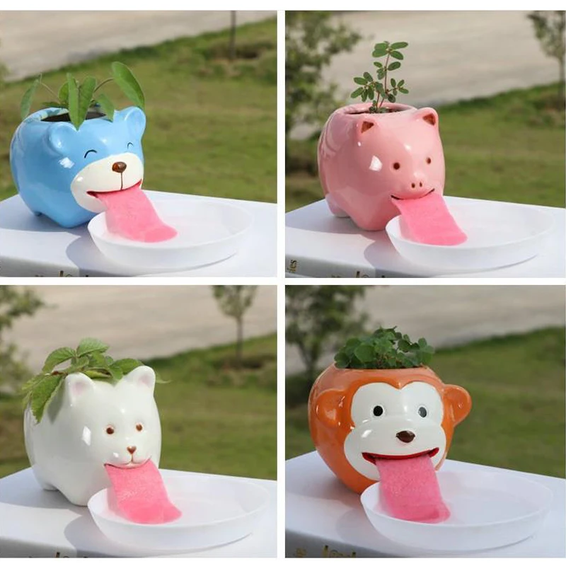 Мини керамические горшки для растений сделай сам с функциями самополив животных